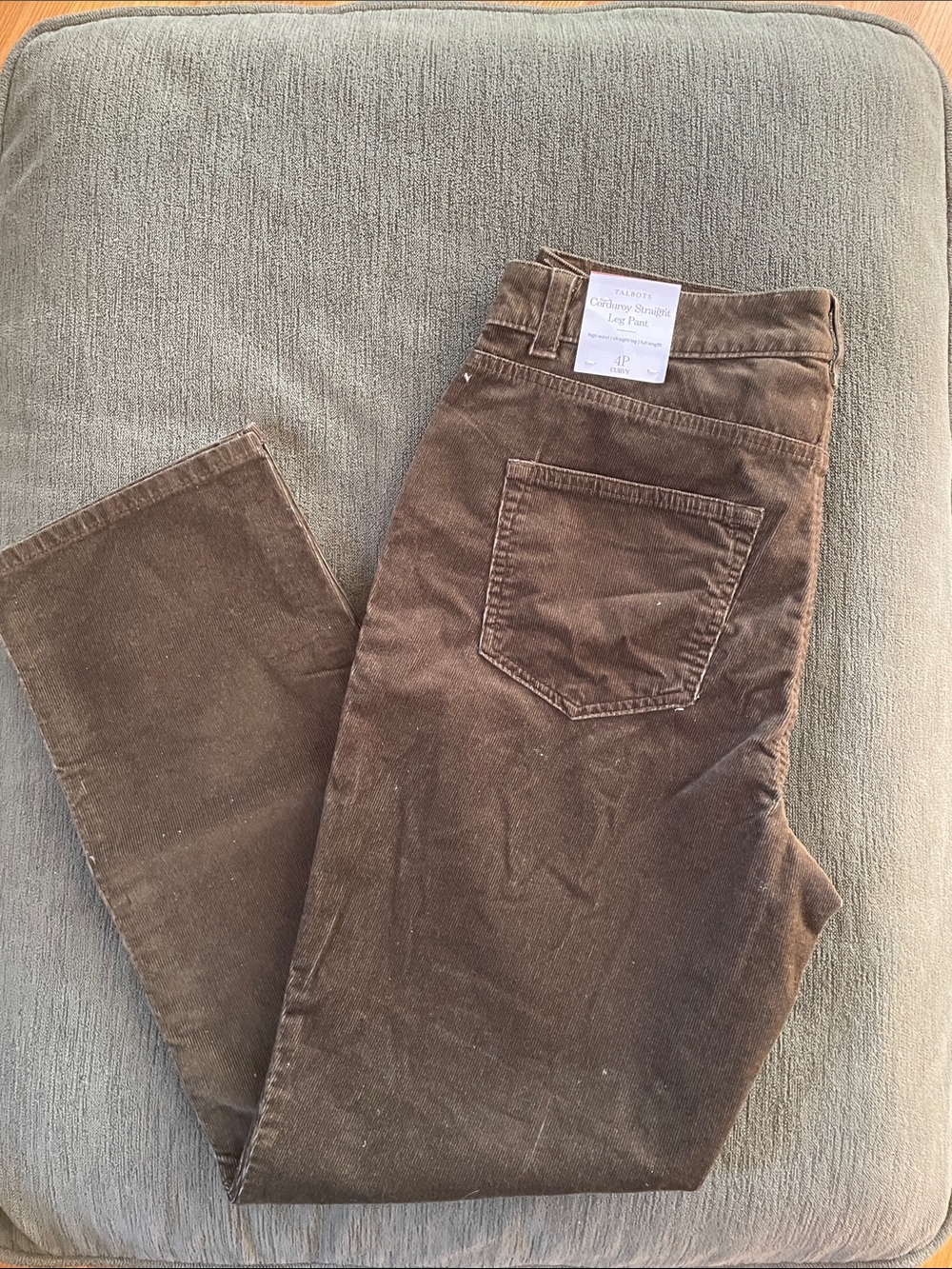 Talbots Brown Corduroy Womans Pants